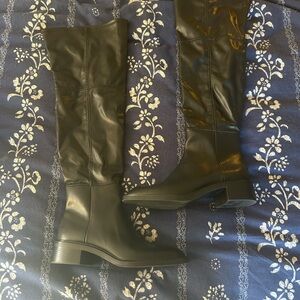 Zara Black Heeled Boots